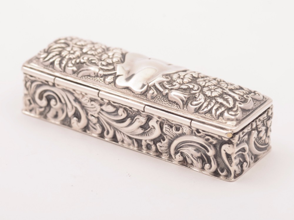 Victorian Silver Ring Box, Birmingham 1900 View II