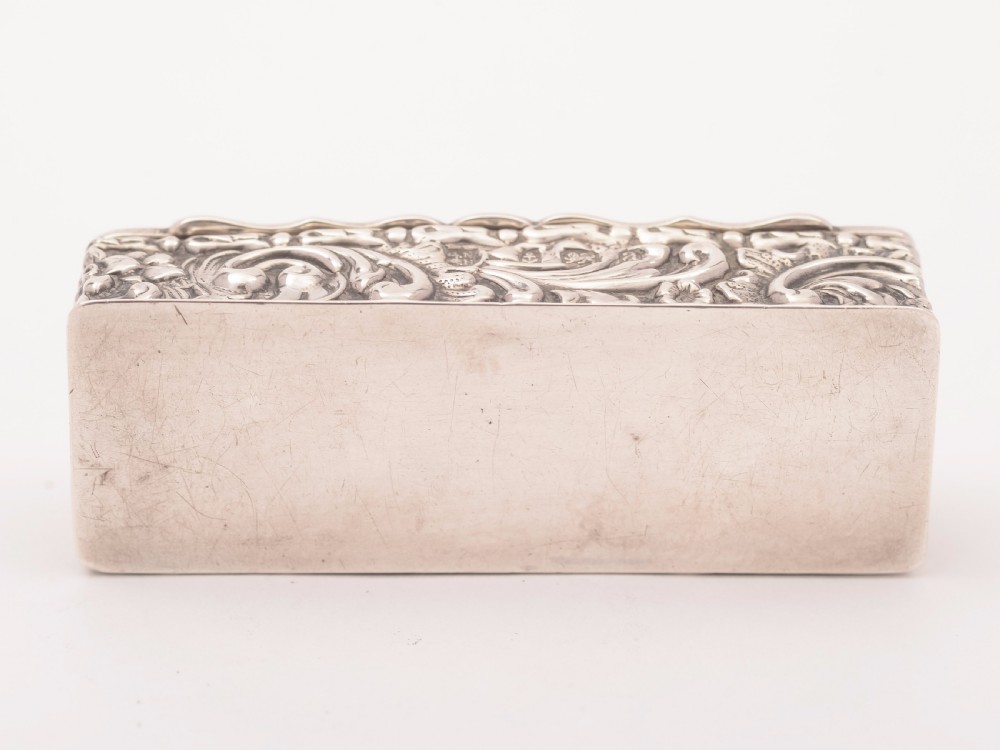 Victorian Silver Ring Box, Birmingham 1900 View IV