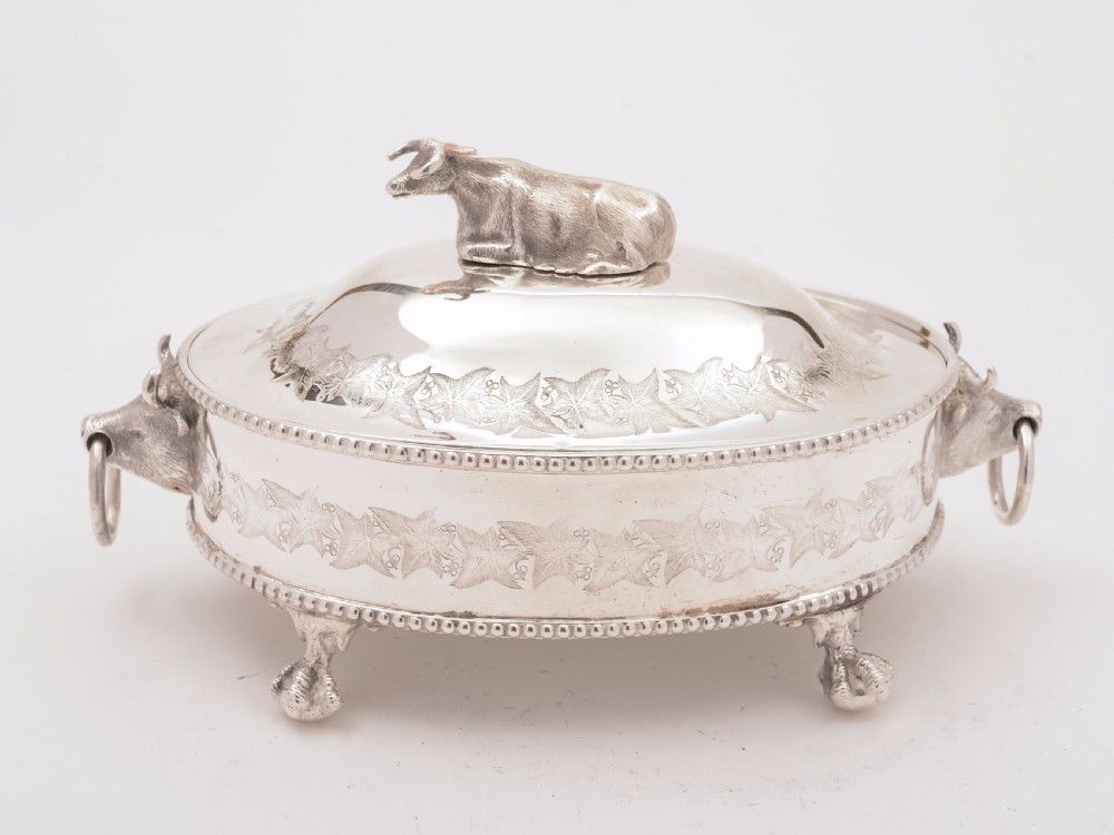Victorian Silver Plated Butter Dish, Circa 1890 View II
