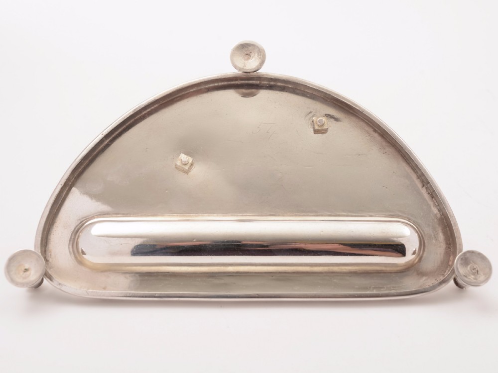 Victorian Novelty Silver Plated Ink Stand, Circa 1880 View V