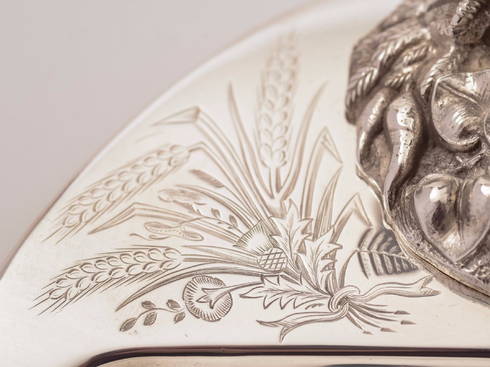 Victorian Novelty Silver Plated Ink Stand, Circa 1880 View VII