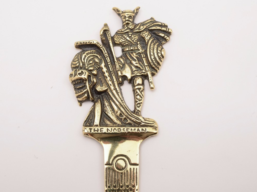 English Brass Paper Knife, 1934 View III