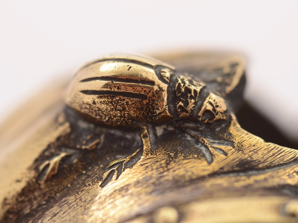 Novelty Brass Fireside Match Striker, Circa 1890 View V