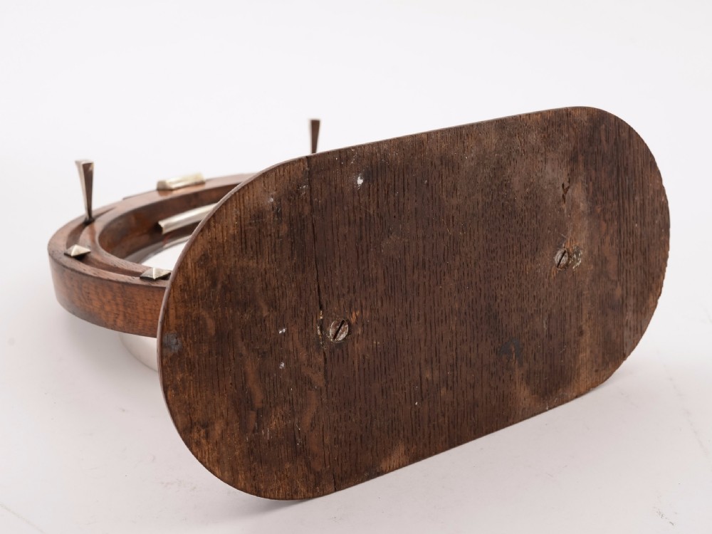 Victorian Horseshoe Shaped Oak Dinner Gong, Circa 1890 View III