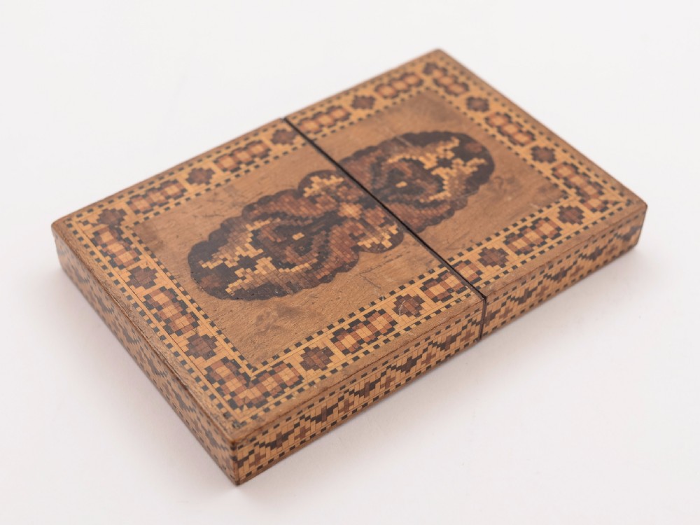Victorian Tunbridge Ware Card Case, Circa 1880