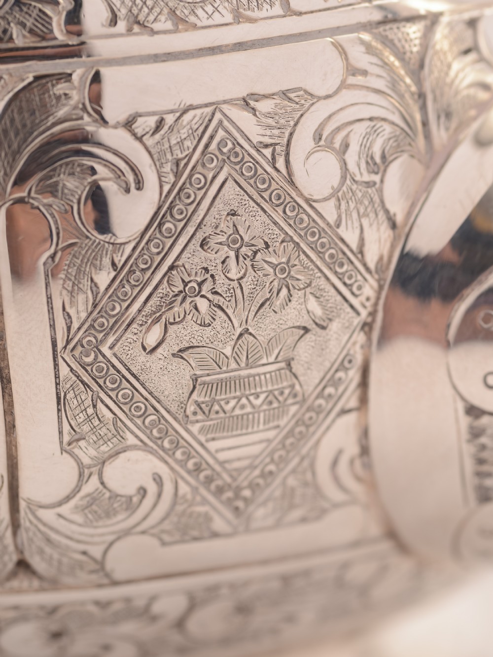 Victorian Silver Plated Elkington Tea Pot, 1876 View VI