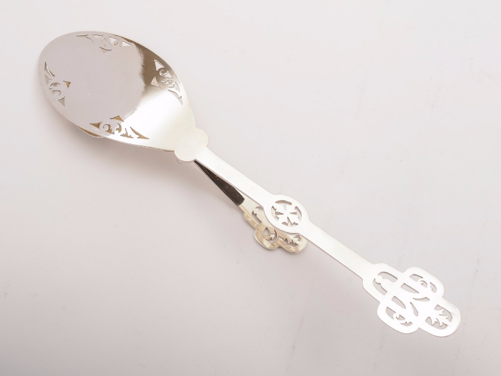 Victorian Silver Plated Serving Tongs, Circa 1880 View II