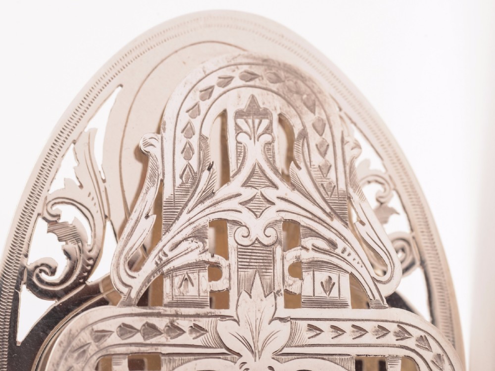 Victorian Silver Plated Serving Tongs, Circa 1880 View III