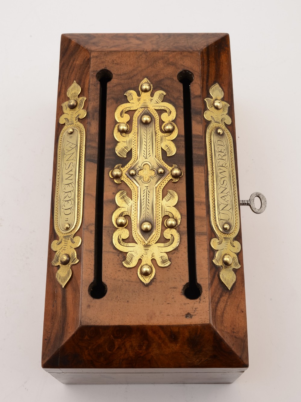 Victorian Letters 'Answered & Unanswered' Box, Circa 1880 View V