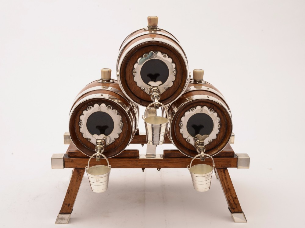Victorian 3 Barrel Spirit Dispenser, Circa 1880