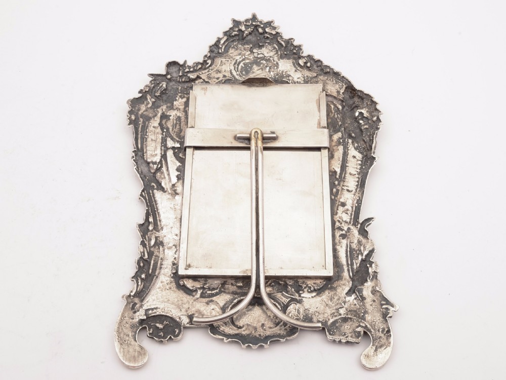 French Silver on Copper Photo Frame, Circa 1900 View III