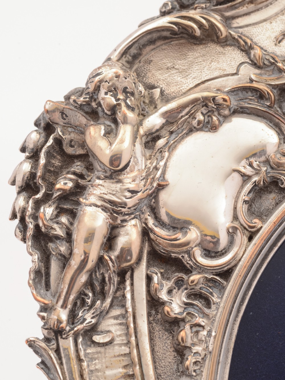 French Silver on Copper Photo Frame, Circa 1900 View IV