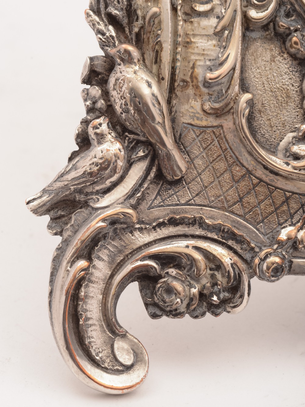 French Silver on Copper Photo Frame, Circa 1900 View V