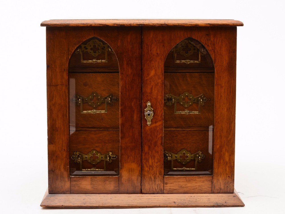 Victorian Oak 3 Drawer Cabinet, Circa 1890 View II