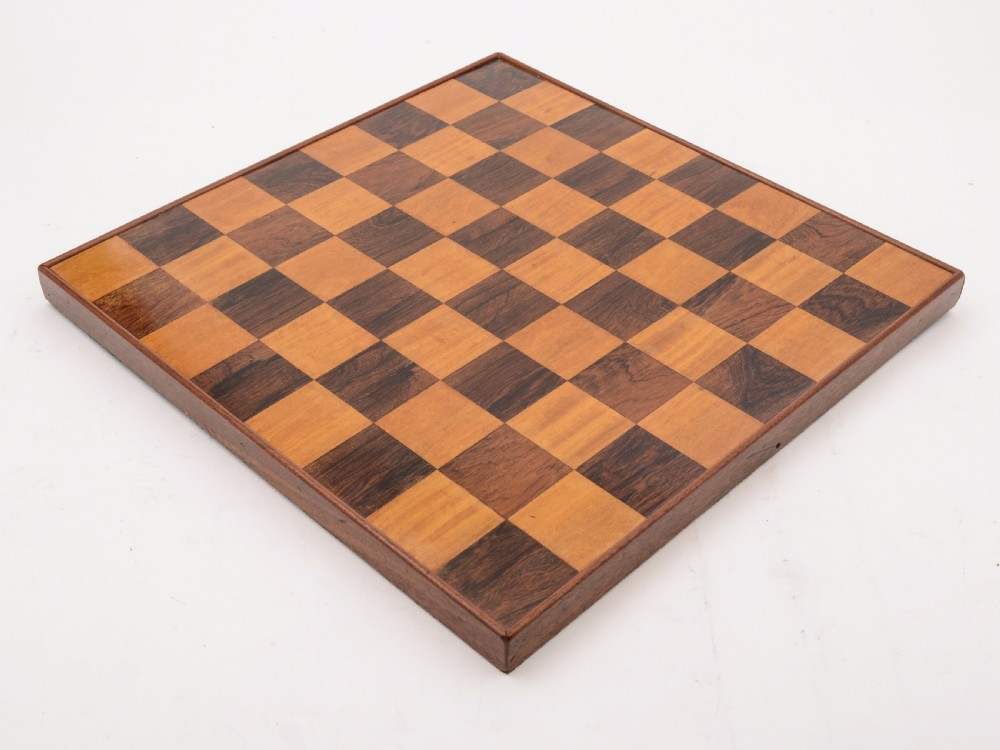 Edwardian Wooden Chess Board, Circa 1905