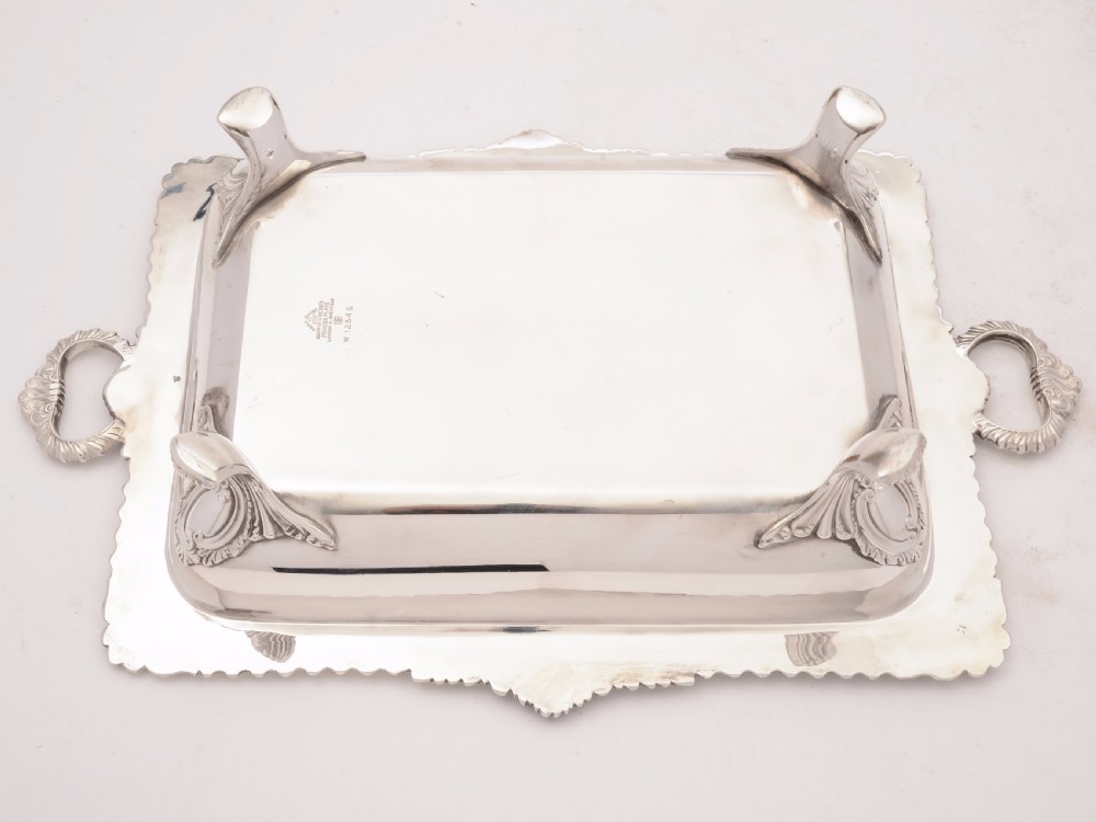 Victorian Double Entree Dish and Stand, Circa 1880 View IV