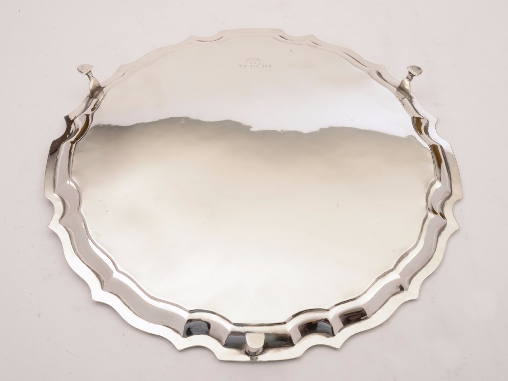 Art Deco Silver Plated Salver, Circa 1930 View II
