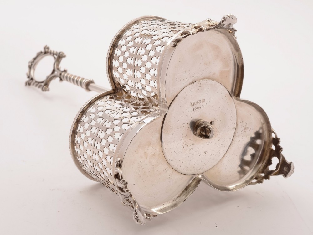 Victorian Three Bottle Decanter Stand, Circa 1870 View IV