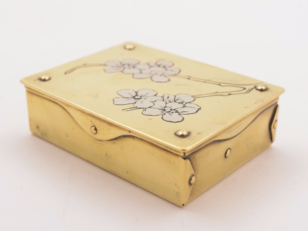 German Arts & crafts Stamp Box, Circa 1900 View II