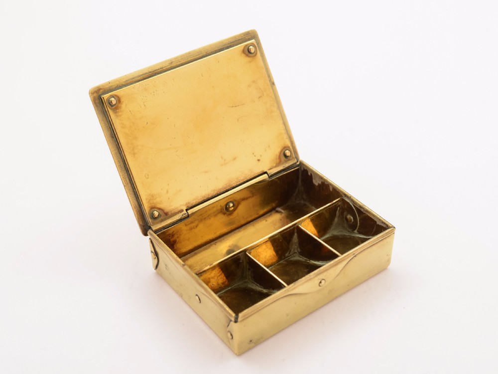 German Arts & crafts Stamp Box, Circa 1900 View III
