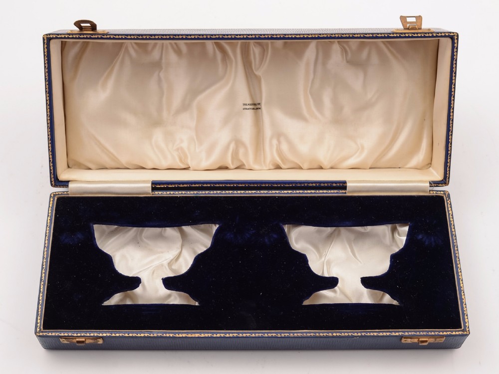 Victorian Cased Pair of Silver Salts, Birmingham 1892 View III