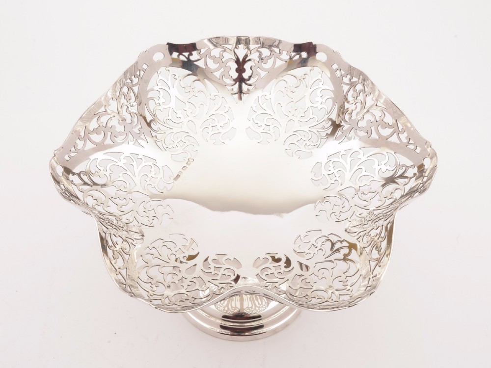 Solid Silver Tazza, Birmingham 1935 View II