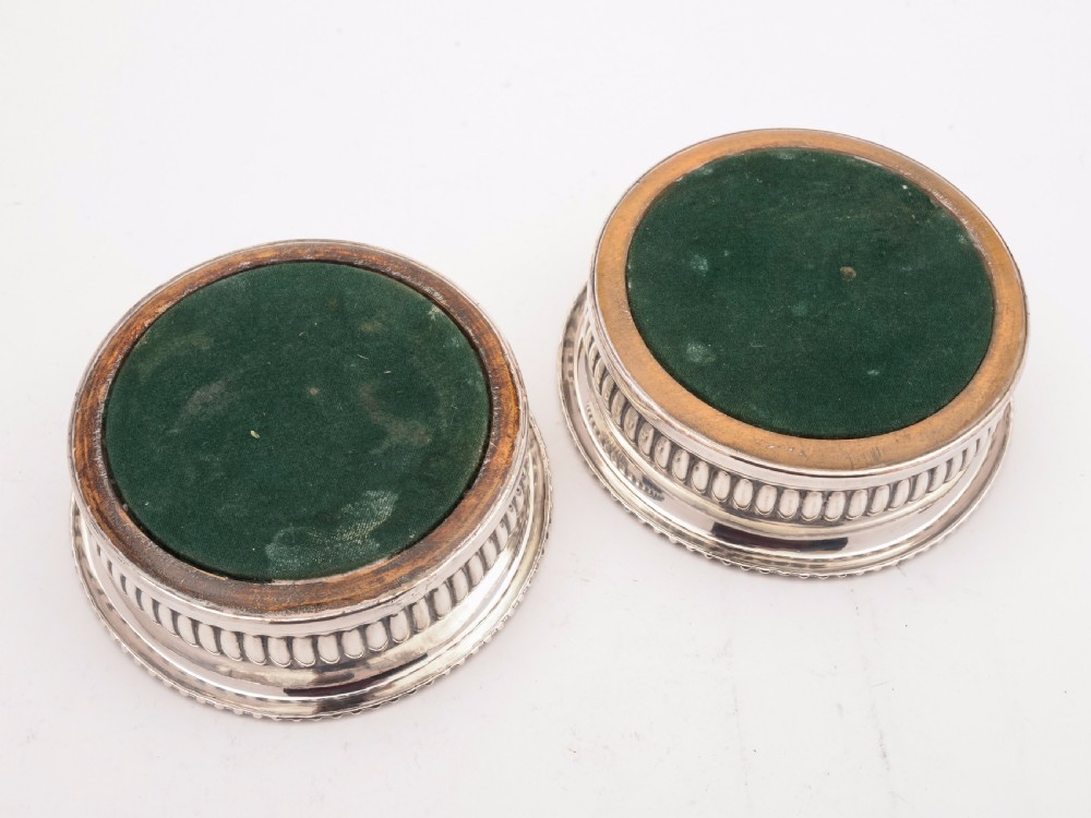 Pair of Sheffield Plated Coasters, Circa 1840 View II