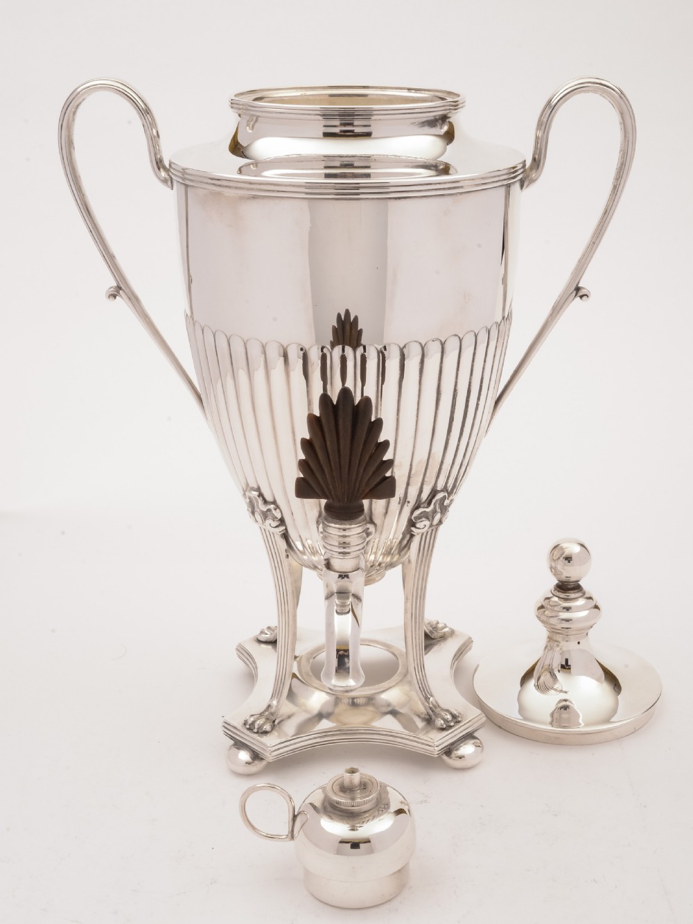 German WMF Silver Plated Tea Urn, Circa 1900 View III