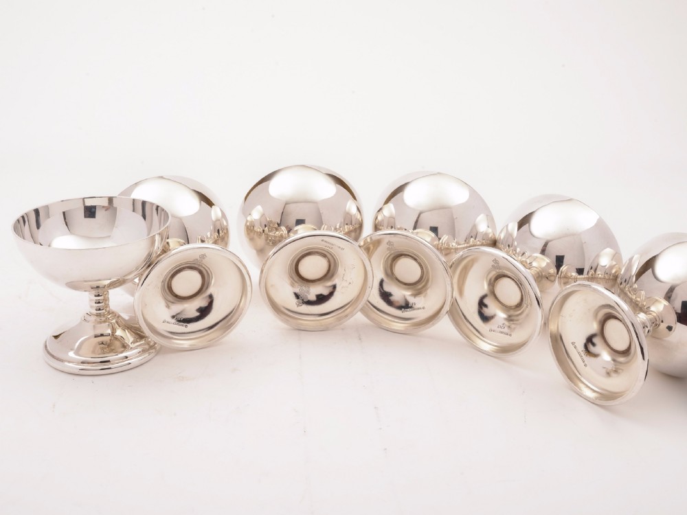 Set of 6 Cunard Steamship Co Ltd Dessert Dishes, Circa 1920 View II