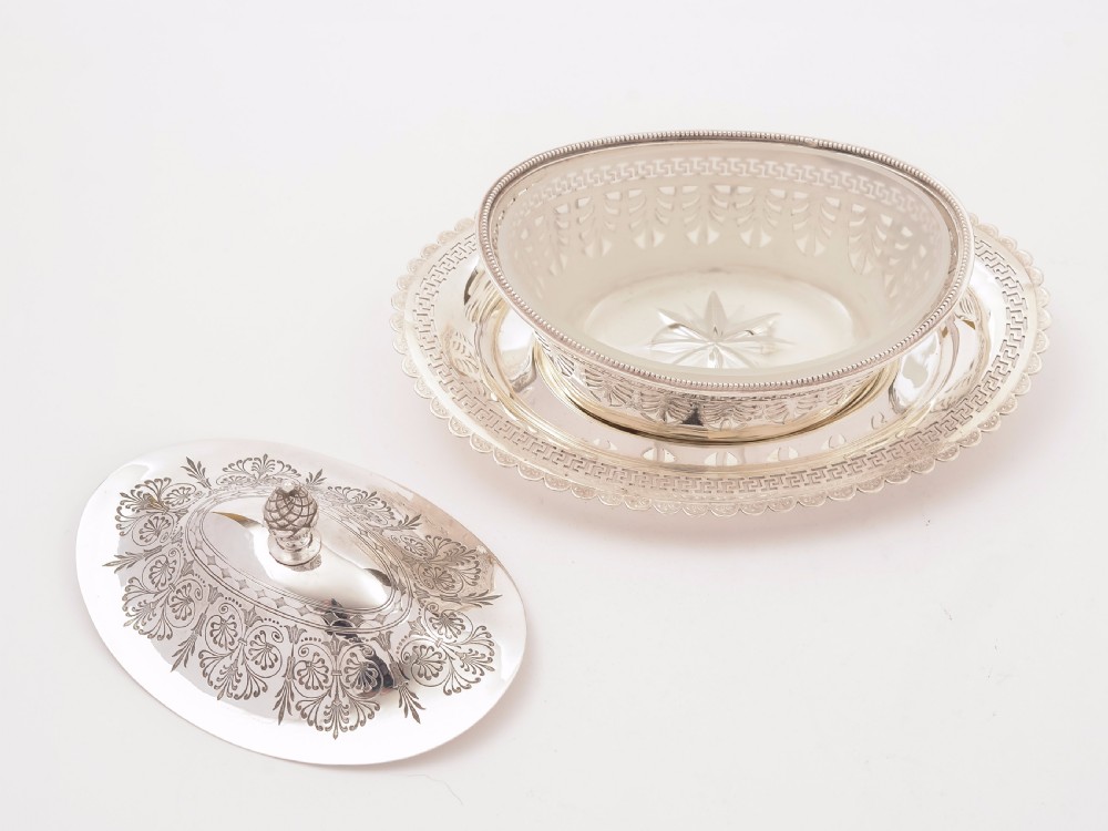 Victorian Silver Plated Butter Dish, Circa 1890 View II