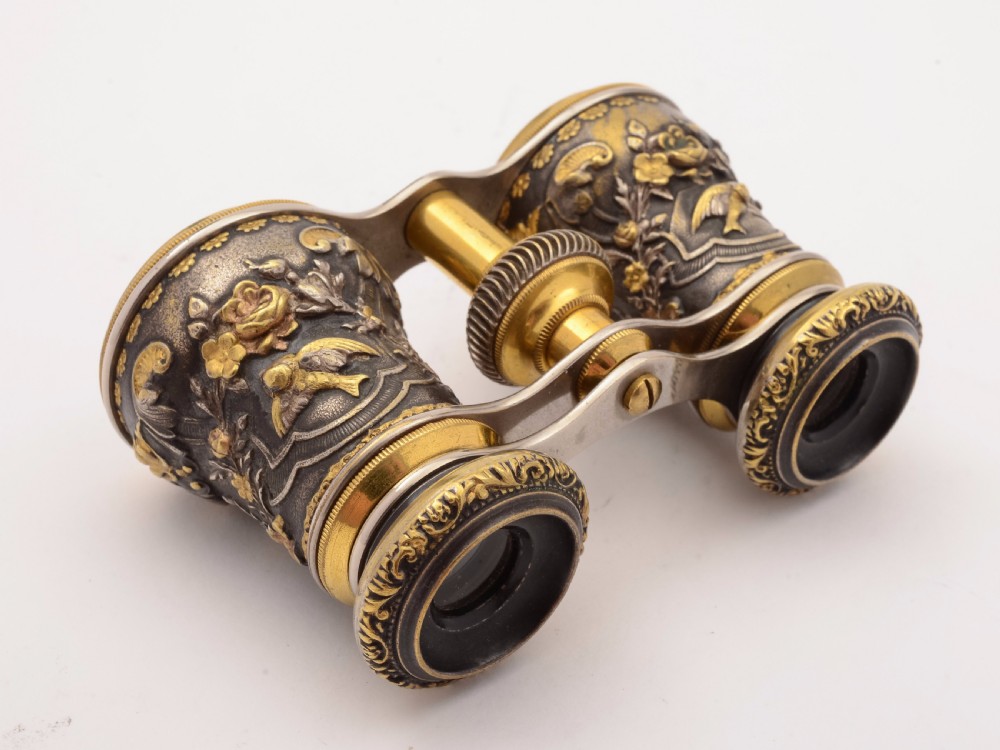 Edwardian Pair of Brass Opera Glasses, Circa 1905