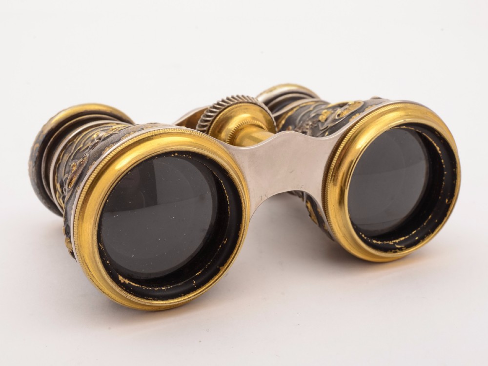 Edwardian Pair of Brass Opera Glasses, Circa 1905 View IV