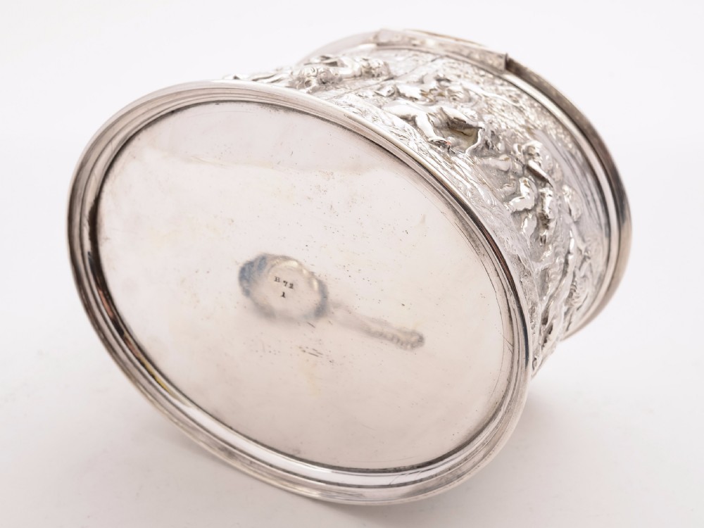 Grand Victorian Silver Plated Tea Caddy, Circa 1870 View III