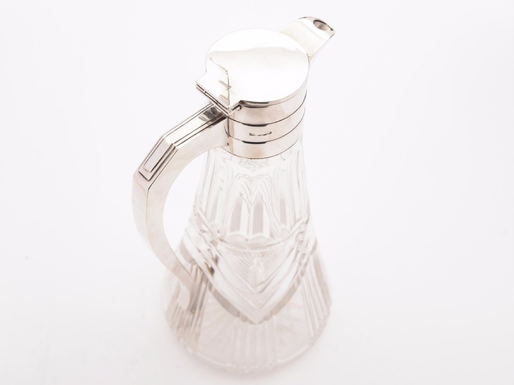 Art Deco Silver Topped Claret Jug, Sheffield 1939 View III