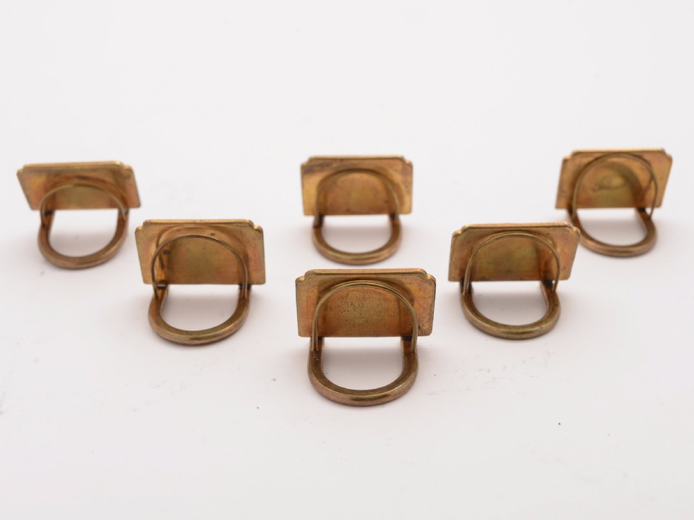 Set of 6 Japanese Komai-Style Menu Holders, Circa 1920 View III
