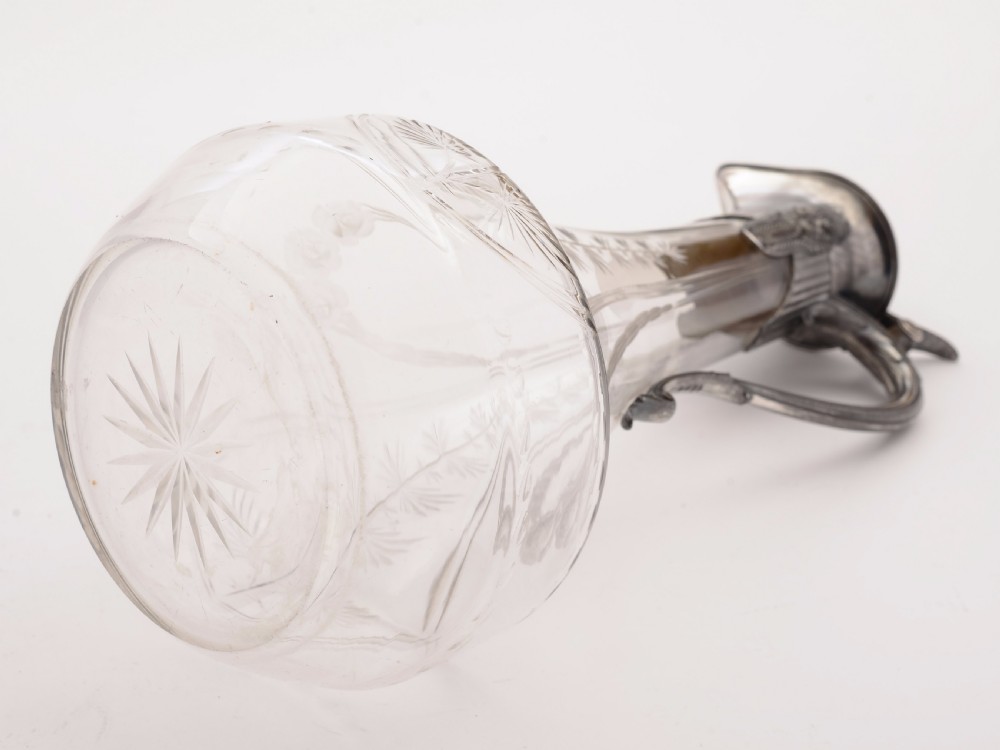 WMF Pewter Topped Claret Jug, Circa 1900 View III