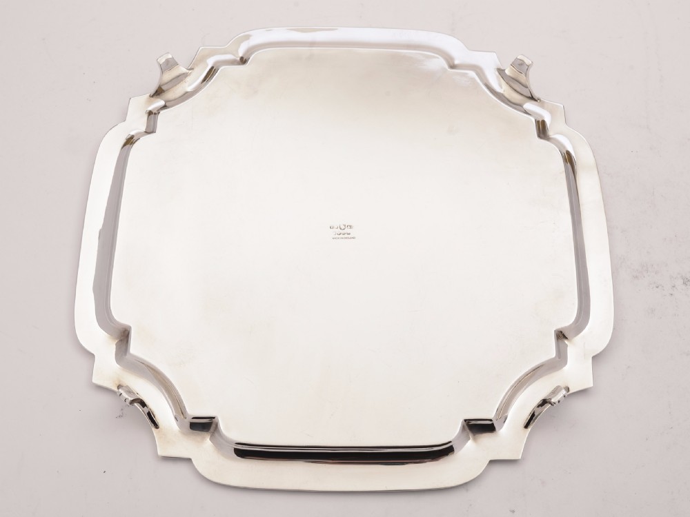 Art Deco Silver Plated Salver, Circa 1930 View II