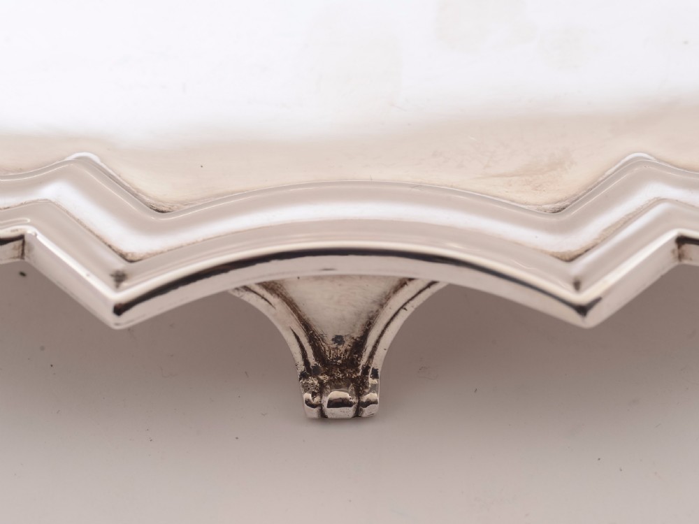 Art Deco Silver Plated Salver, Circa 1930 View IV