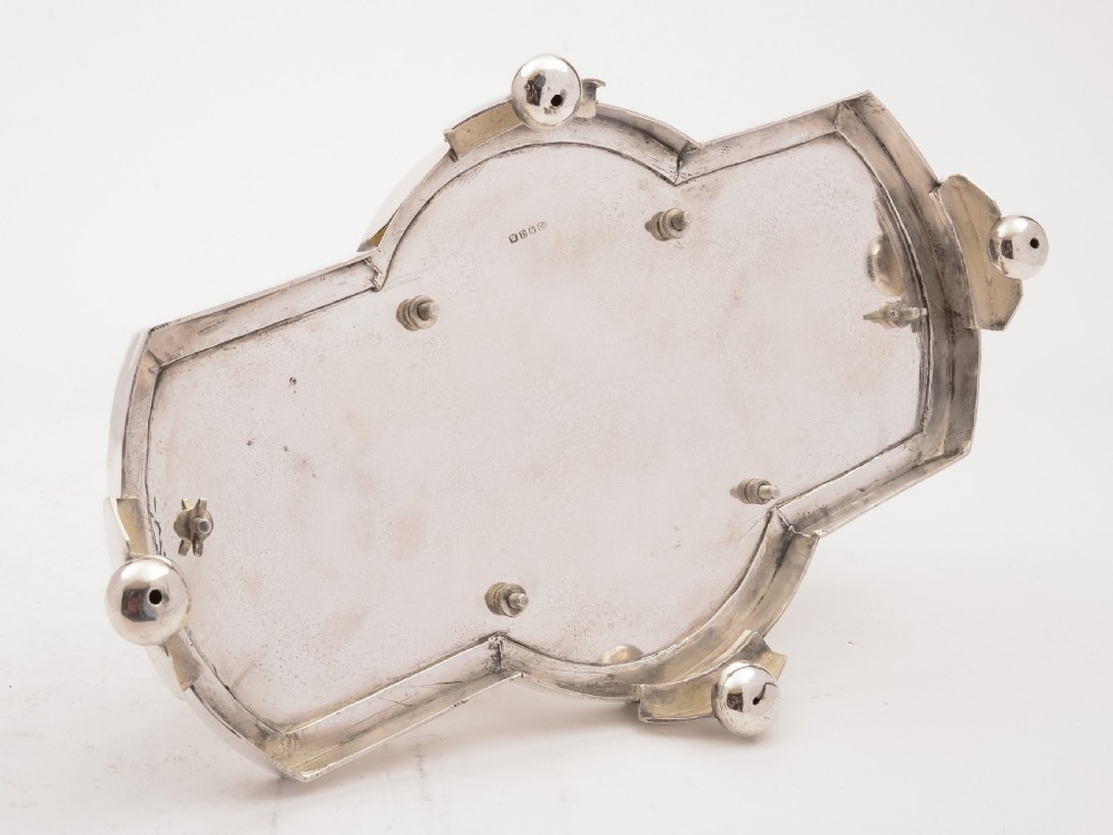Victorian 3 Bottle Decanter Stand, Circa 1890 View V