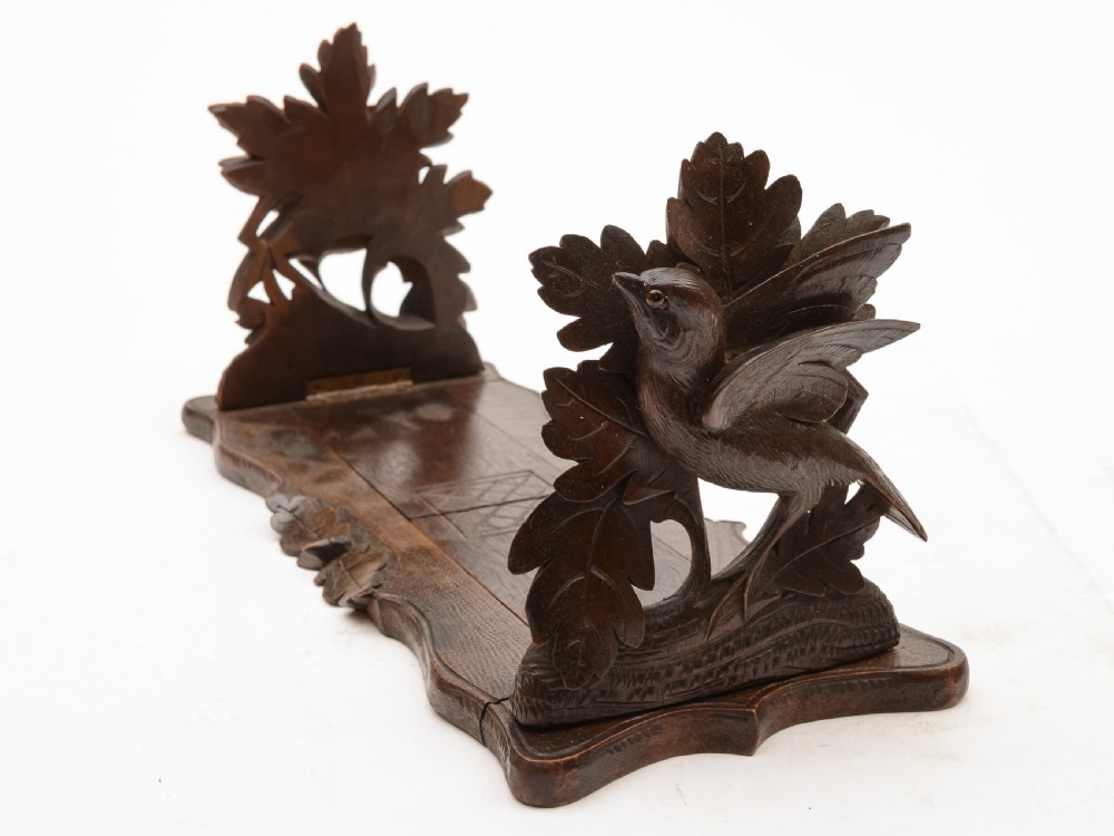 Black Forest Carved Book Rack, Circa 1900