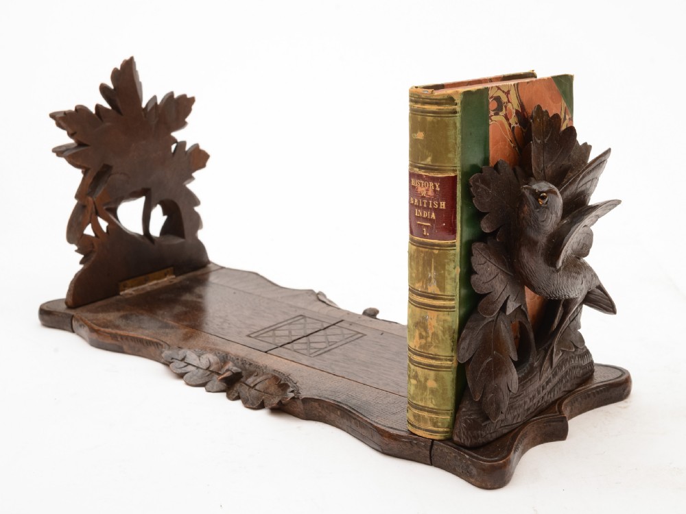Black Forest Carved Book Rack, Circa 1900 View II
