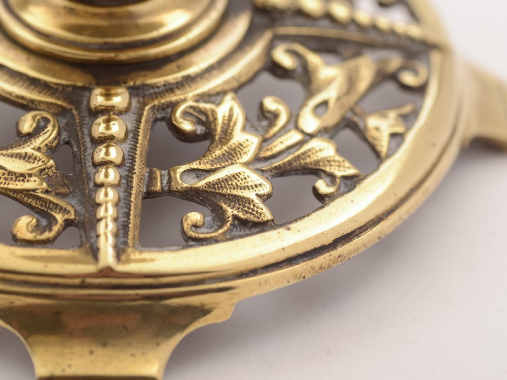 Pair of Victorian Brass Candlesticks, Circa 1890 View III