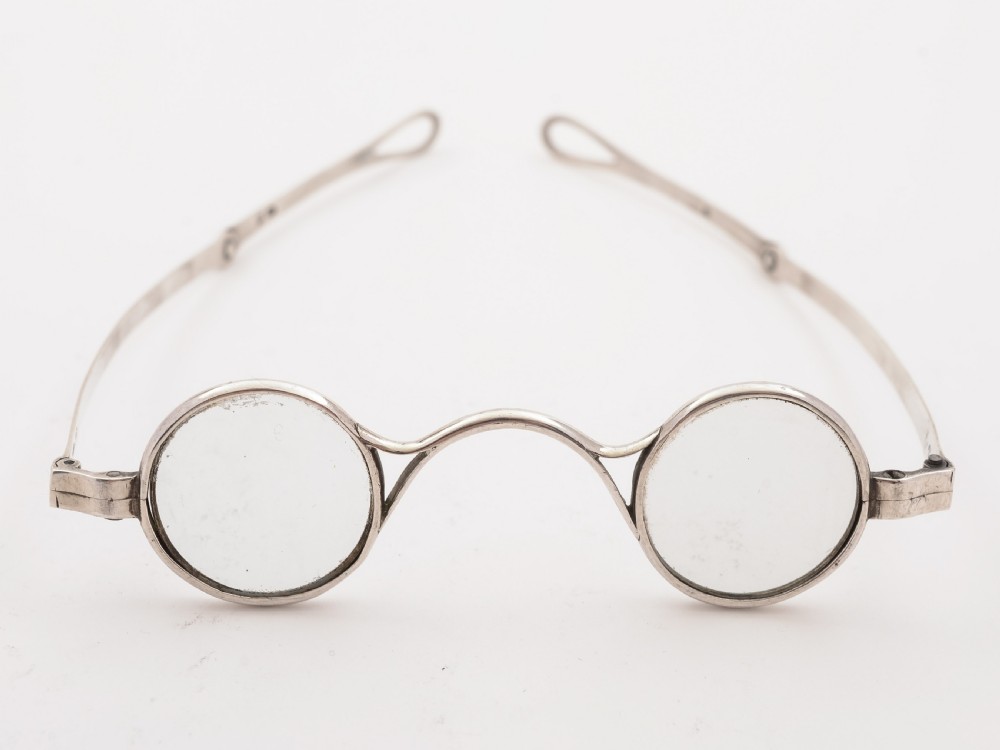 Pair of Georgian Silver Reading Glasses, Birmingham 1816