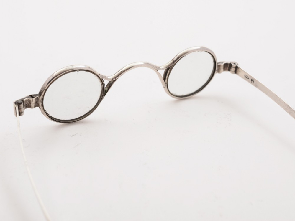 Pair of Georgian Silver Reading Glasses, Birmingham 1816 View II