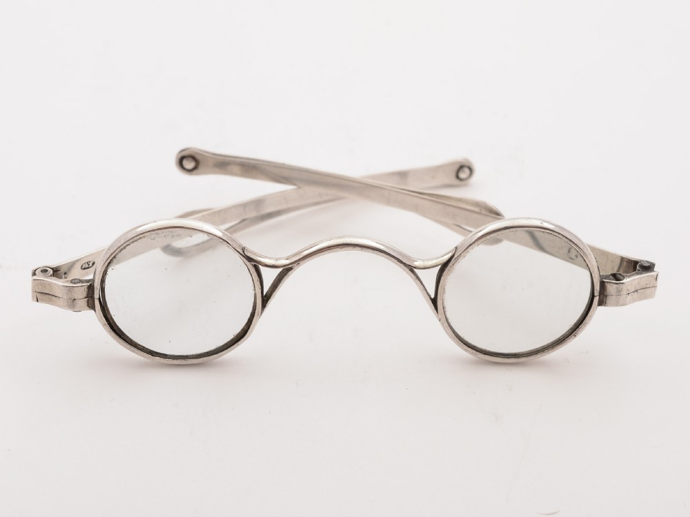 Pair of Georgian Silver Reading Glasses, Birmingham 1816 View III