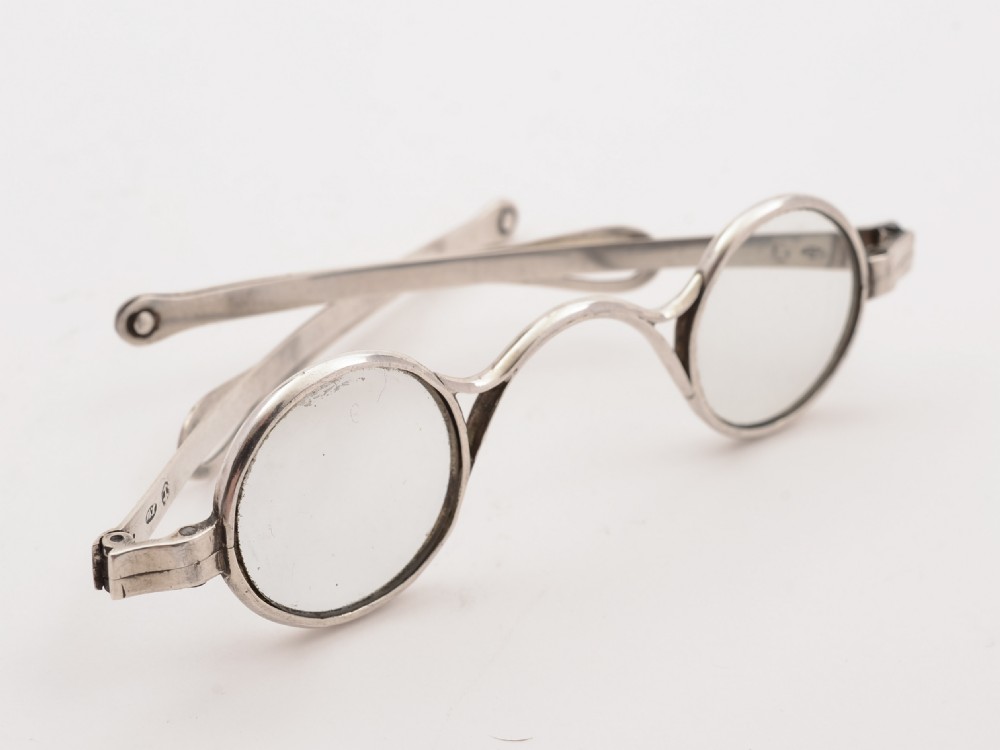 Pair of Georgian Silver Reading Glasses, Birmingham 1816 View IV