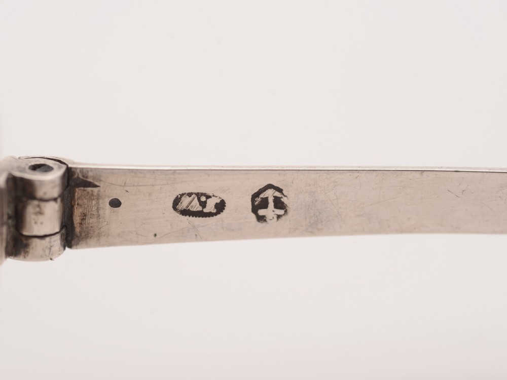 Pair of Georgian Silver Reading Glasses, Birmingham 1816 View VII