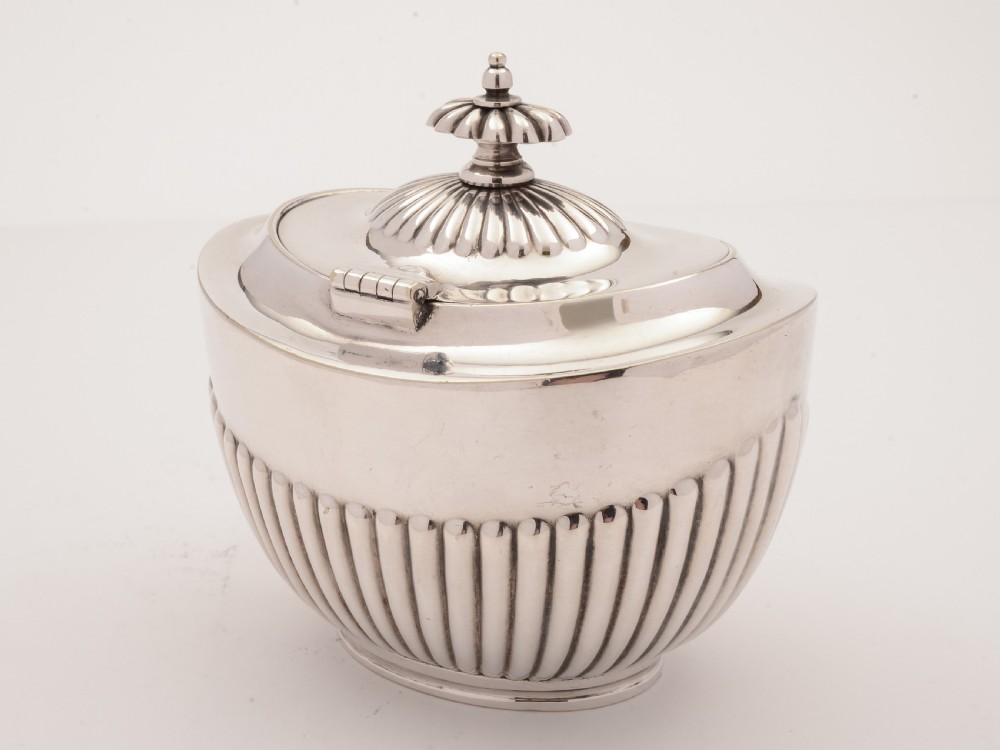 Edwardian Silver Plated Tea Caddy, Circa 1905 View II