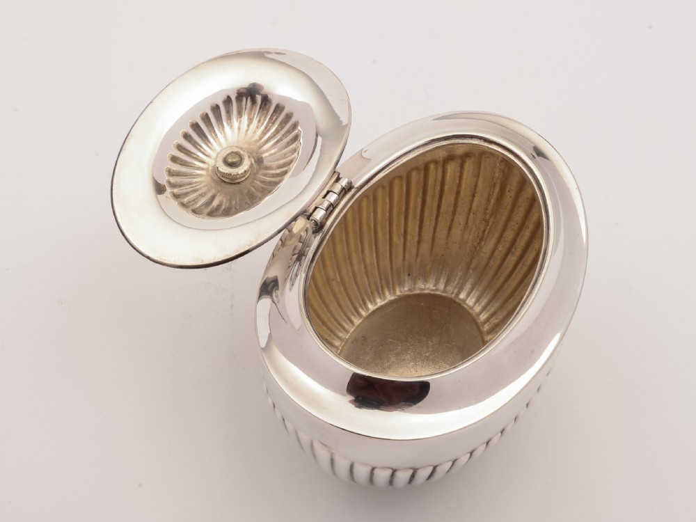 Edwardian Silver Plated Tea Caddy, Circa 1905 View III