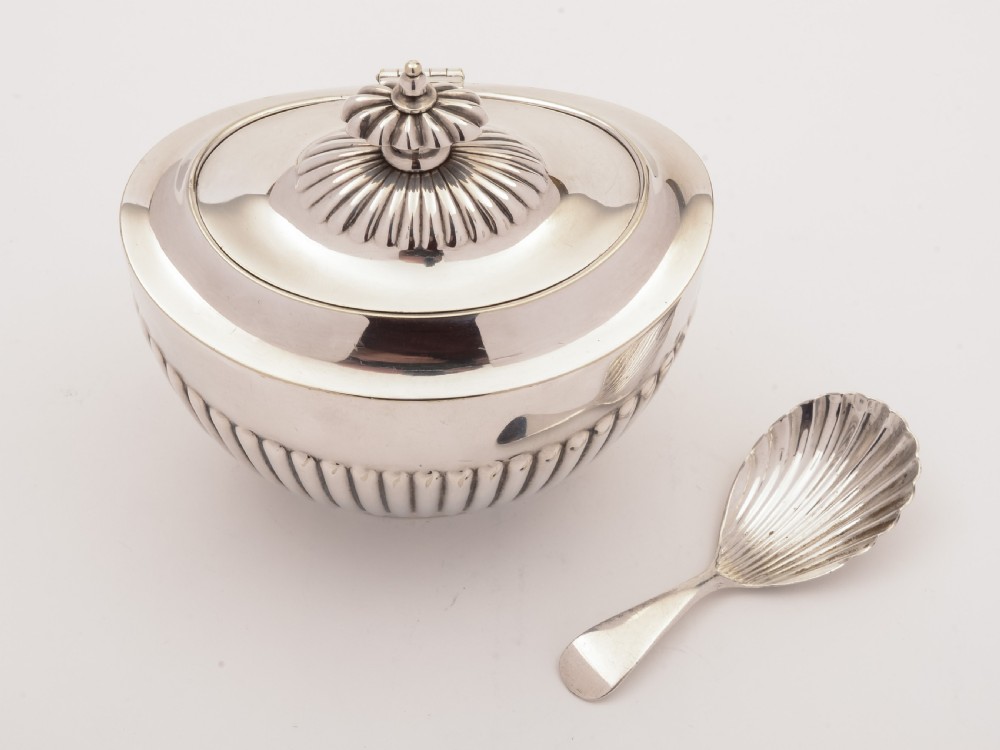 Edwardian Silver Plated Tea Caddy, Circa 1905 View V